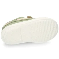 Náutico niño Lona algodón sin cordones.