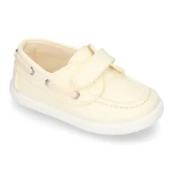 Náutico niño Lona algodón sin cordones.