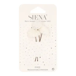 Pack de tres flores de bámbula para el pelo para Ceremonia.