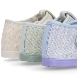 Pepito bebé niño casa lona punto colores pasteles suela SUPER FLEXIBLE.