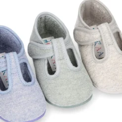 Pepito bebé niño casa lona punto colores pasteles suela SUPER FLEXIBLE.