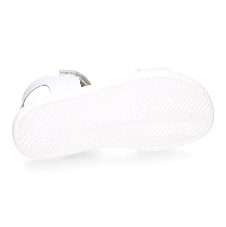 Sandalia Barefoot Blanca con Pala de Lentejuelas – OKAA FLEX