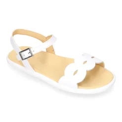 Sandalia Barefoot Blanca con Hebilla – OKAA FLEX