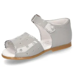 Sandalia Niña peques con ESTRELLAS en piel charol.