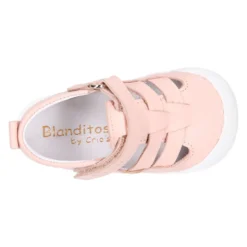 Sandalia niños Blanditos by Crio’s tiras cruzadas sin cordones en piel.