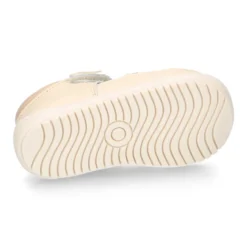 Sandalia niños OKAA FLEX sin cordones en Piel Napa BEIGE.