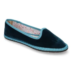 Slipper de mujer con horma estilizada en terciopelo