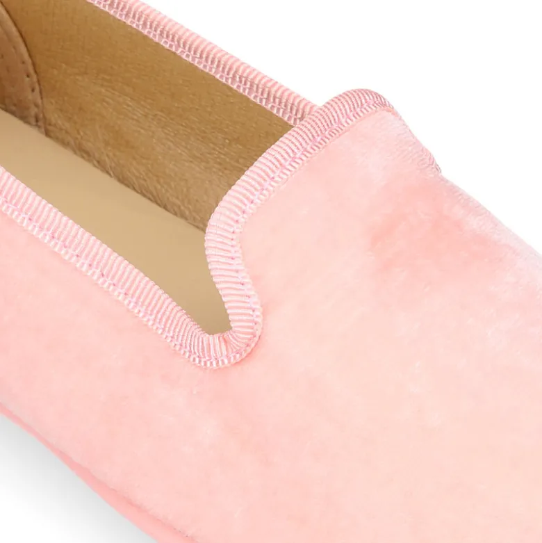 Slipper niños en terciopelo de primavera verano.