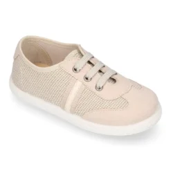 Tenis niños combinado en lona y cordones. Edición especial.