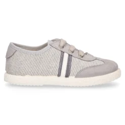 Tenis niños combinado en lona y cordones. Edición especial.