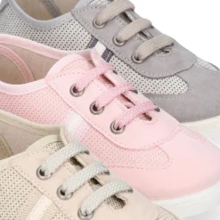 Tenis niños combinado en lona y cordones. Edición especial.