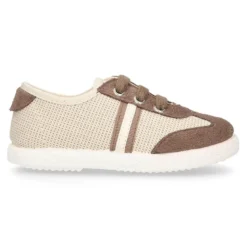 Tenis niños OKAA combinado en lona con serratex y cordones. Edición especial OTOÑO.