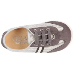 Tenis niños OKAA combinado en lona con serratex y cordones. Edición especial OTOÑO.