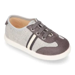 Tenis niños OKAA combinado en lona con serratex y cordones. Edición especial OTOÑO.