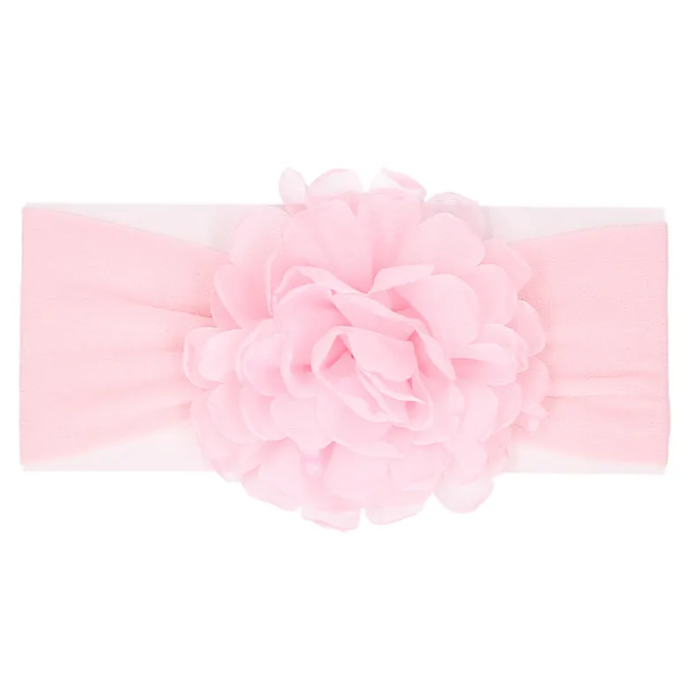 Turbante bebé con flor Chiffón.