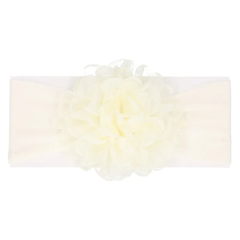 Turbante bebé con flor Chiffón.