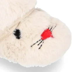 Zapatilla casa niñas tipo Botita sin cordones y diseño CONEJITO.
