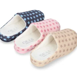 Zapatilla casa niños abierta en pana con ESTRELLAS.