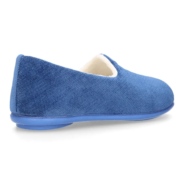Zapatilla casa niños cerrada en lana CUADRILLÉ.