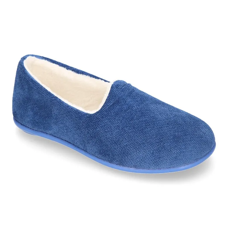 Zapatilla casa niños cerrada en lana CUADRILLÉ.