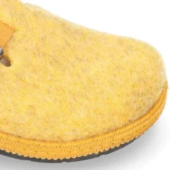 Zapatilla casa niños OKAA ZUECO en lana de colores.