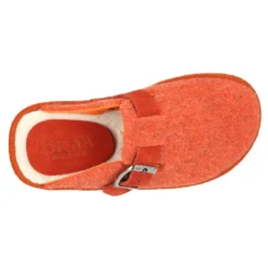 Zapatilla casa niños OKAA ZUECO en lana de colores.