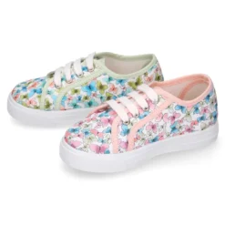 Zapatilla niñas en lona algodón con MARIPOSAS.