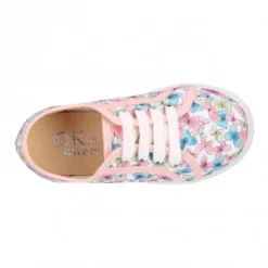 Zapatilla niñas en lona algodón con MARIPOSAS.
