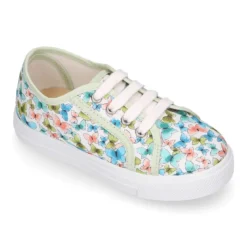 Zapatilla niñas en lona algodón con MARIPOSAS.
