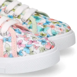 Zapatilla niñas en lona algodón con MARIPOSAS.