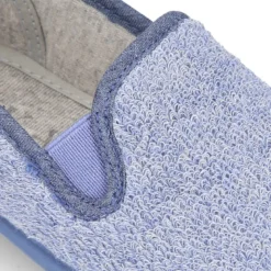 Zapatilla niño casa tipo KUNG FU con elásticos en toalla ECOLÓGICA.