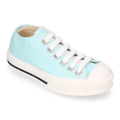 Zapatilla niños CASUAL con puntera y cordones en colores pasteles.