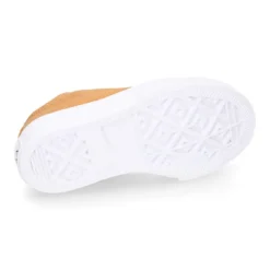 Zapatilla niños CASUAL OKAA con puntera y cordones en color CUERO.
