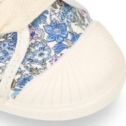 Zapatilla niños con cordones lazo y puntera en LIBERTY.