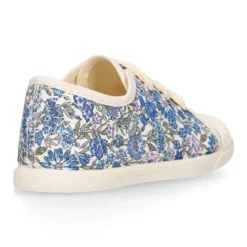 Zapatilla niños con cordones lazo y puntera en LIBERTY.