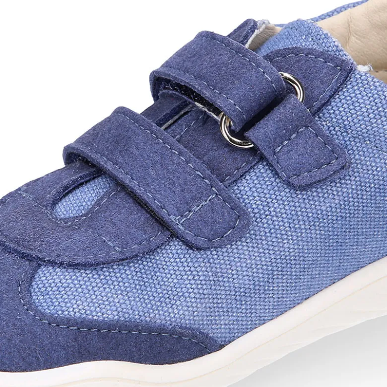 Zapatilla niños en lona canvas respetuoso de Okaa Flex casual.
