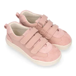 Zapatilla niños en piel modelo respetuoso Okaa Flex casual.