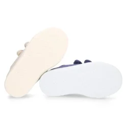 Zapatilla niños sin cordones en lona ALGODÓN RECY para vestir.