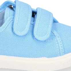 Zapatilla niños sin cordones en lona piqué algodón.