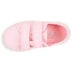Zapatilla niños sin cordones en lona piqué algodón.