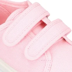 Zapatilla niños sin cordones en lona piqué algodón.