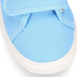 Zapatilla niños sin cordones en lona piqué algodón.