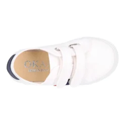Zapatilla niños sin cordones en lona algodón con diseño BANDERA.