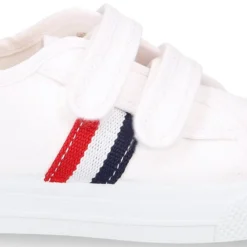 Zapatilla niños sin cordones en lona algodón con diseño BANDERA.
