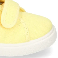 Zapatilla niños sin cordones en lona algodón LIMÓN.
