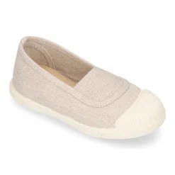 Zapatilla niños tipo GIMNASIA en lona con puntera.