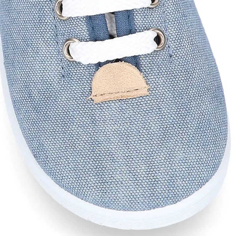 Zapatilla o Bamba niño en lona JEANS.