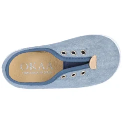 Zapatilla o Bamba niño en lona JEANS.