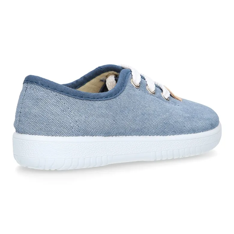 Zapatilla o Bamba niño en lona JEANS.