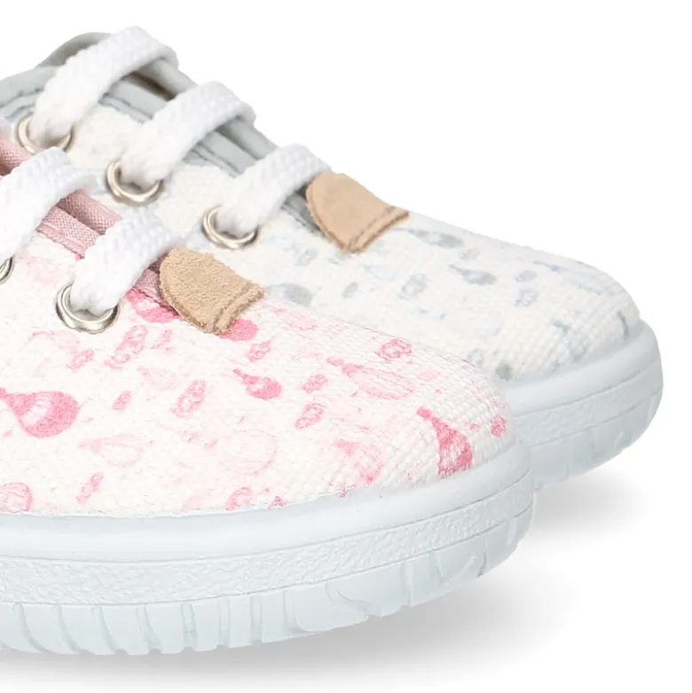 Zapatilla o Bamba niños en lona con GLOBOS.